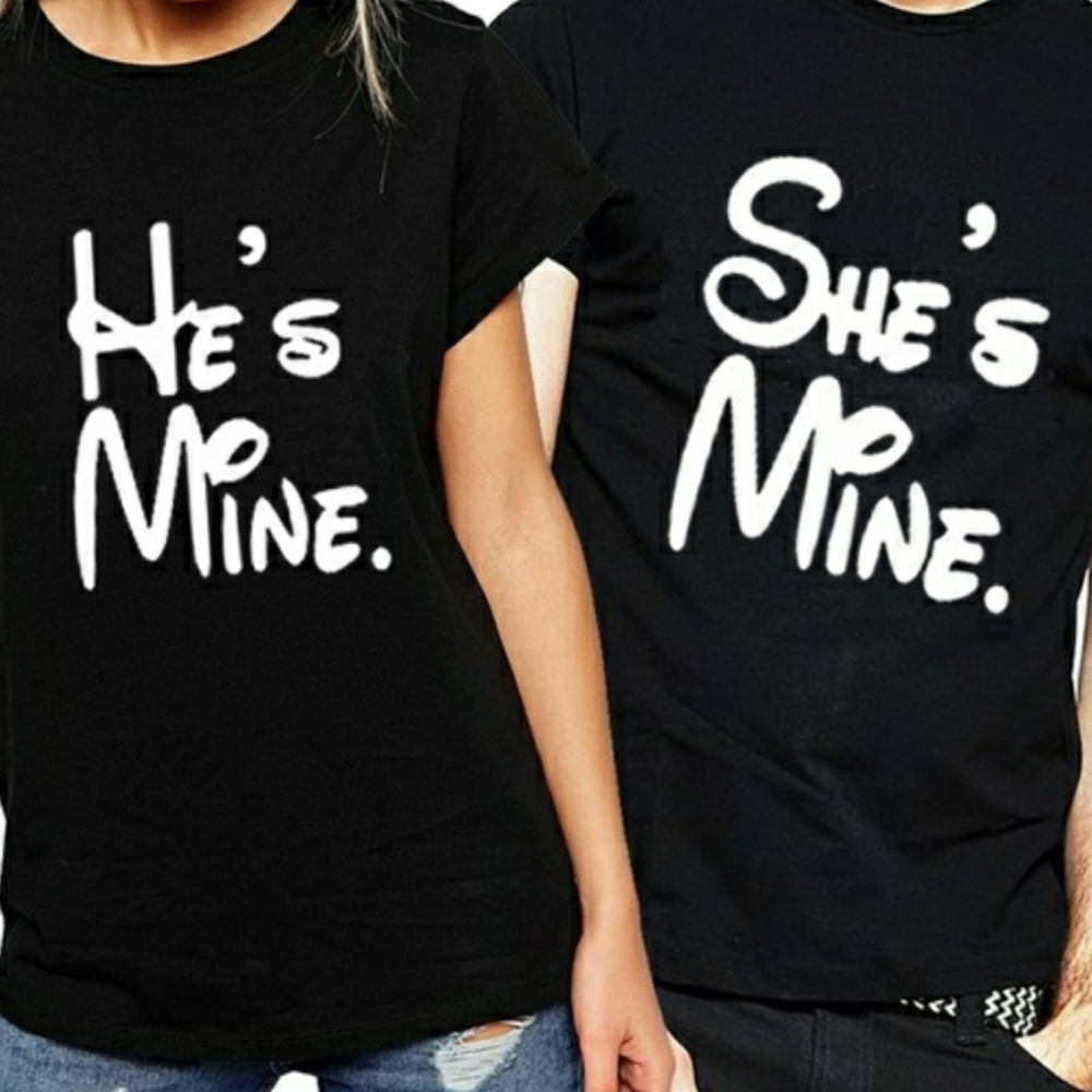 COUPLES  TEES, " HE IS MINE/ SHE IS MINE "